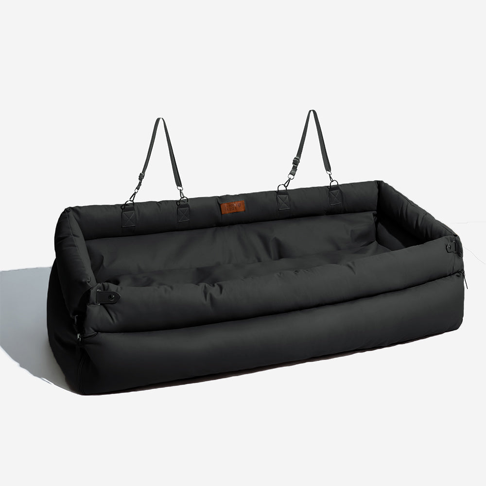 PETLOOM Large Deluxe Faux Leather Dog Car Seat Booster Bed Urban Voyager™