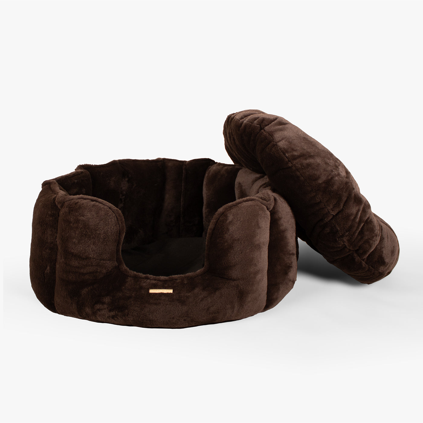 PETLOOM High Wall Calming Faux Fur Dog Bed™