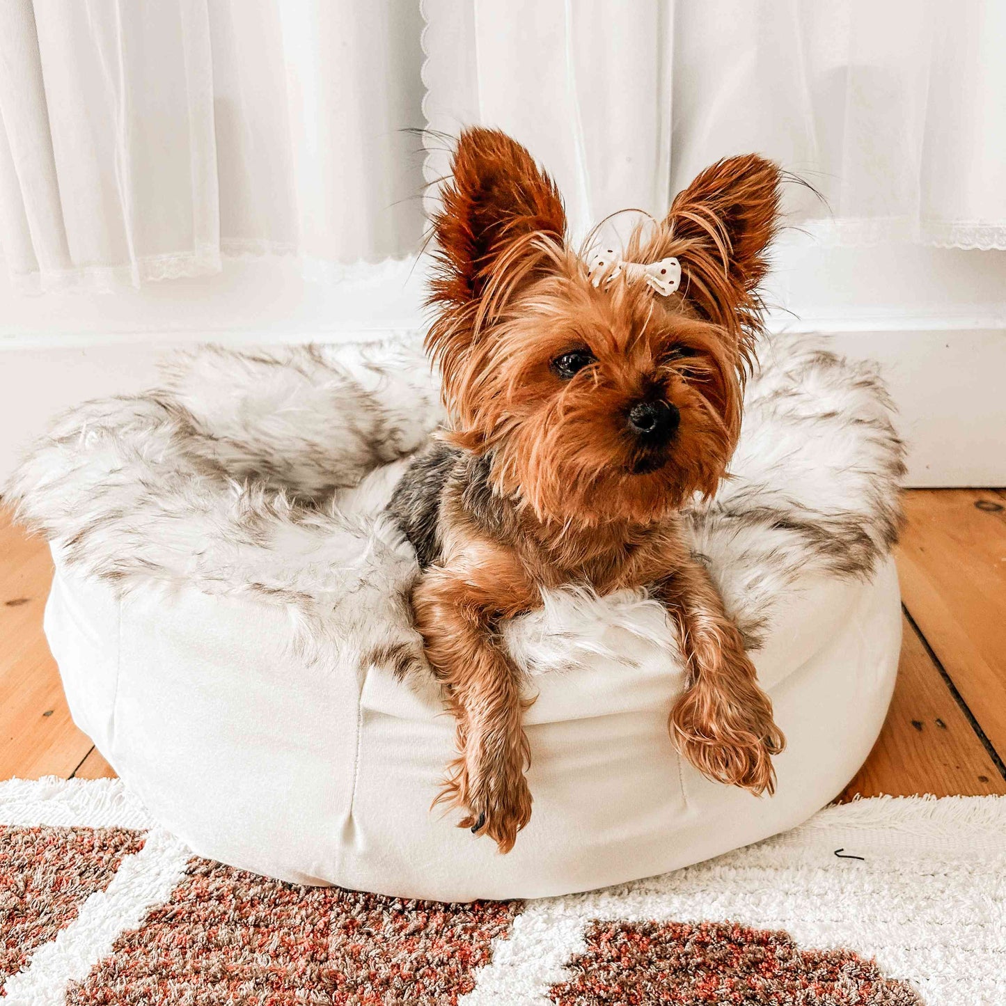 PETLOOM Faux Fur Donut Dog Bed™