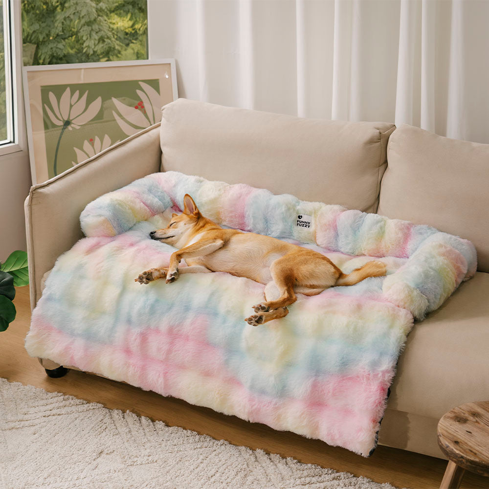 PETLOOM Fluffy Fuzzy Calming Dog Bed Sofa Protector Pet Mat™