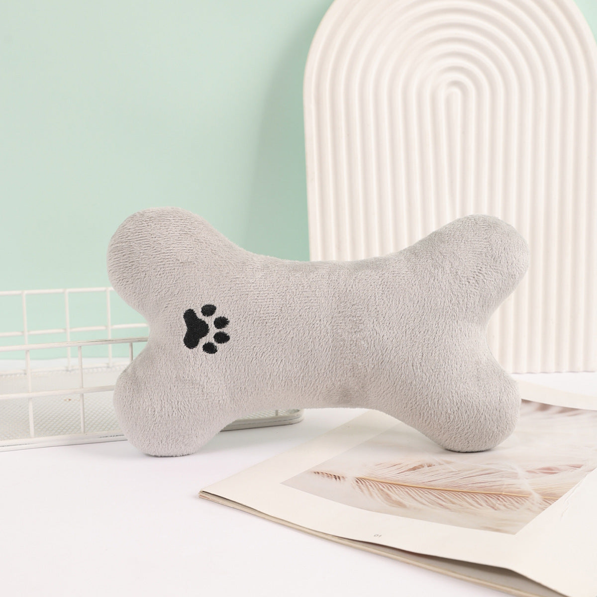 Petloom Plush Bone Chew Toy™