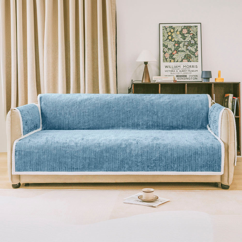 PETLOOM – All-Season Anti-Slip Striped Pet Rug Furniture Protector with Armrest Couch Cover™