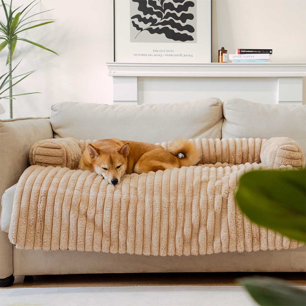 PETLOOM Fluffy Sofa Blanket Bolster Dog Mat Couch Cover™