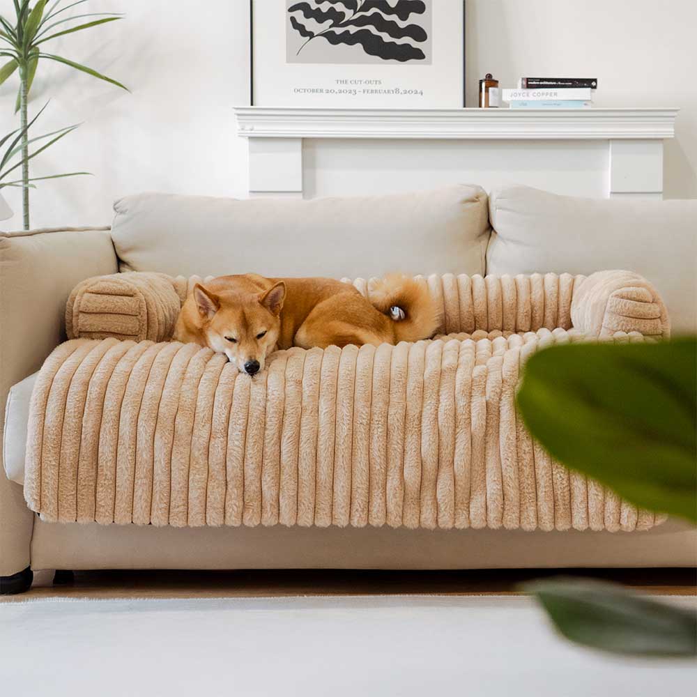PETLOOM Fluffy Sofa Blanket Bolster Dog Mat Couch Cover™