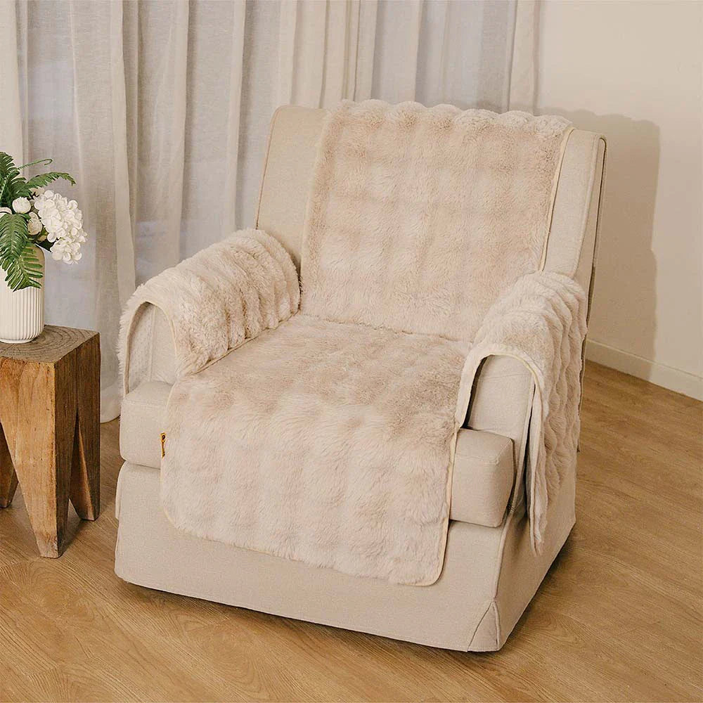 PETLOOM Water-Resistant Fluffy Soft Furniture Protector Couch Cover EverDry™