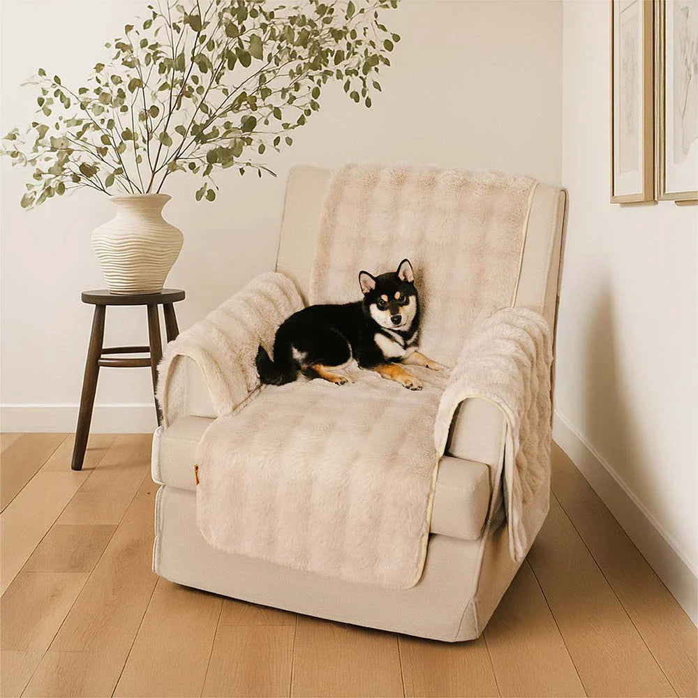 PETLOOM Water-Resistant Fluffy Soft Furniture Protector Couch Cover EverDry™