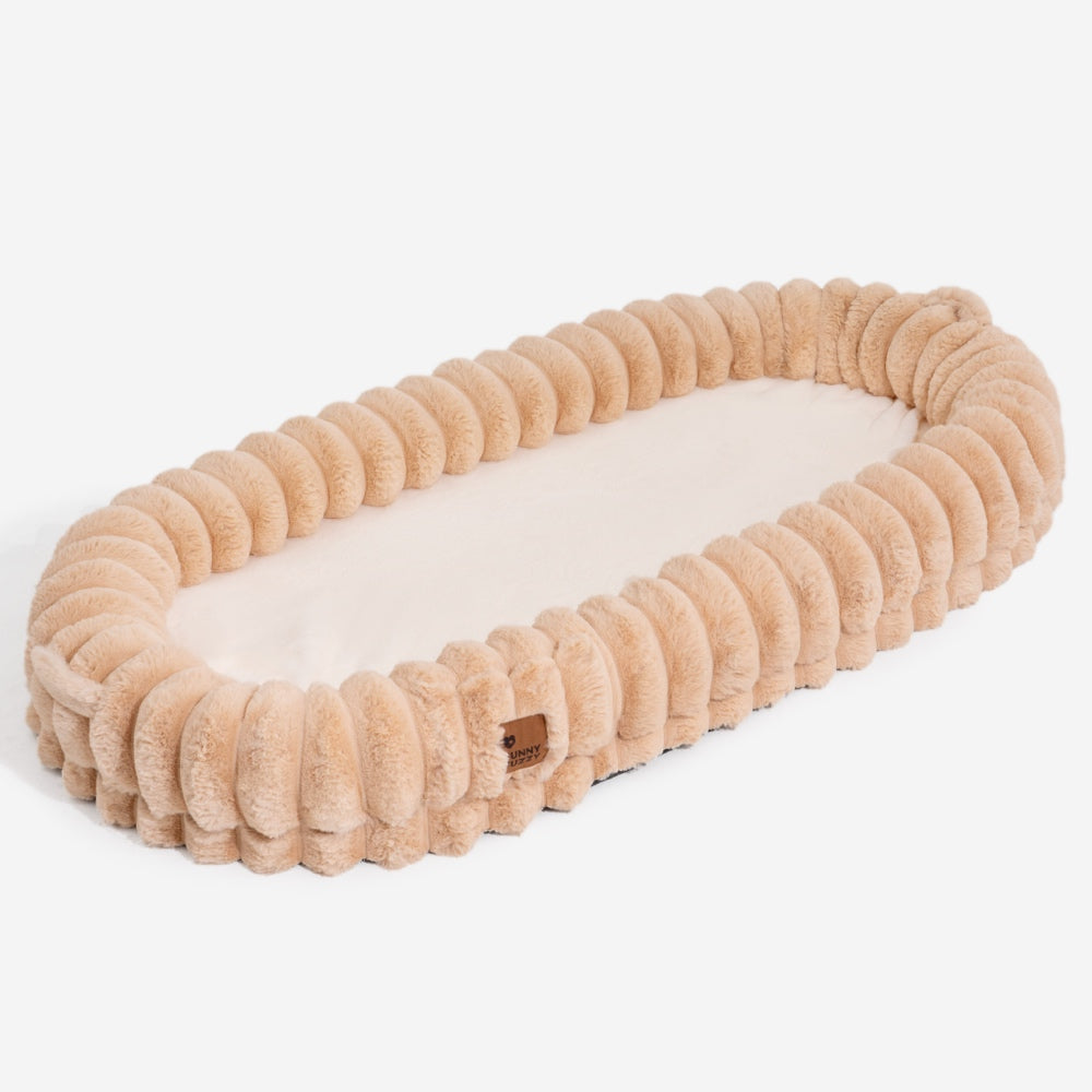 PETLOOM – Creamy Plush Super Large Donut Human Dog Bed Cuddle Cradle™