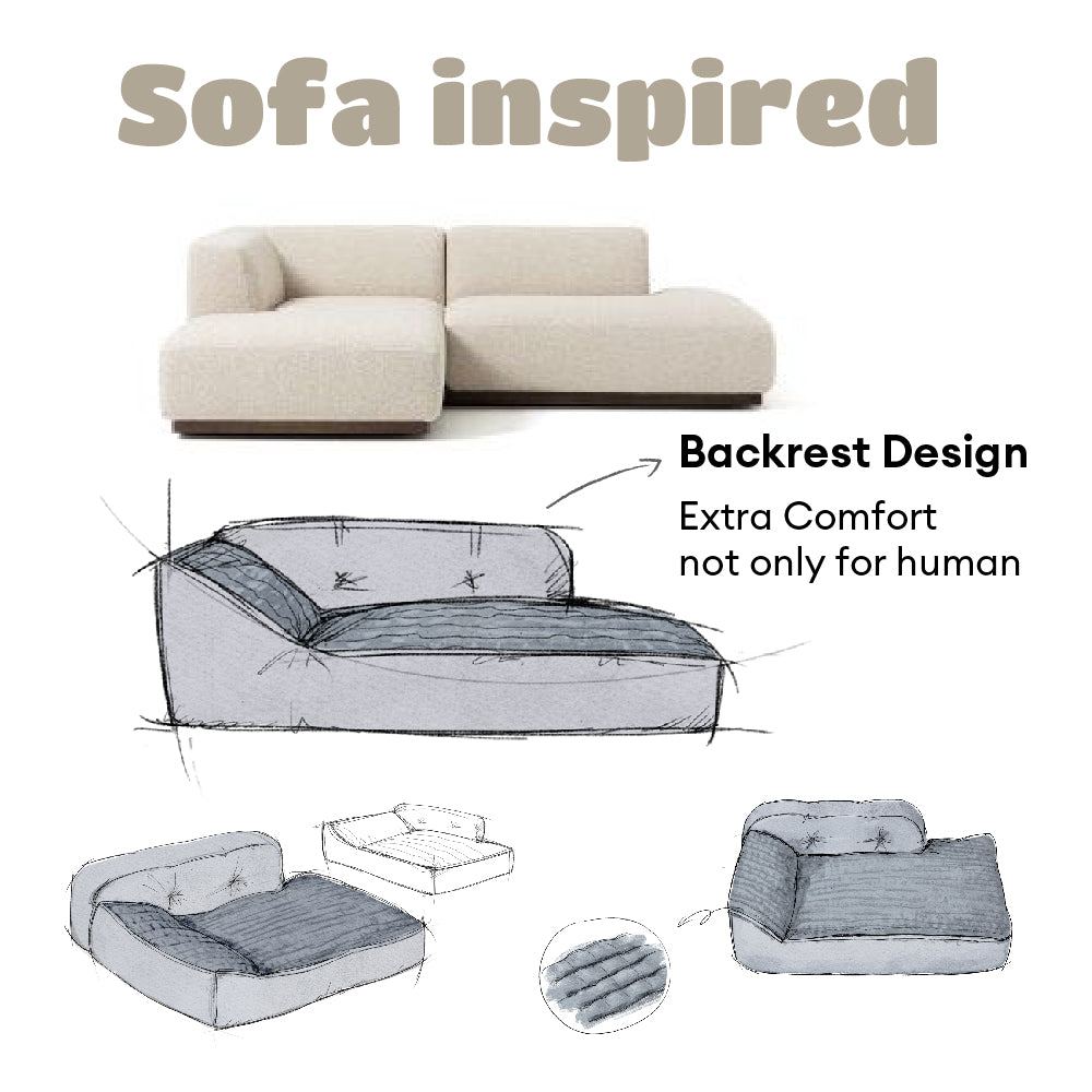 PETLOOM All Seasons Thickened Large Washable Cat & Dog Pillow Bed™