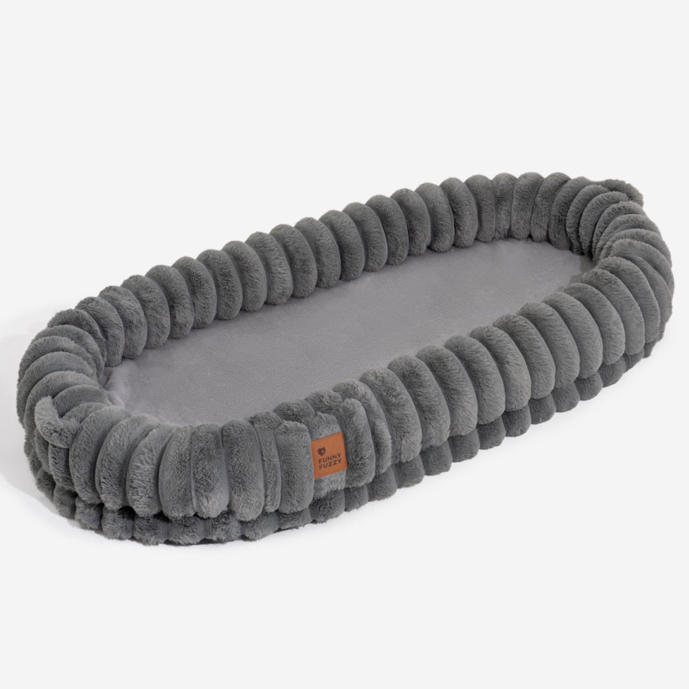 PETLOOM – Creamy Plush Super Large Donut Human Dog Bed Cuddle Cradle™