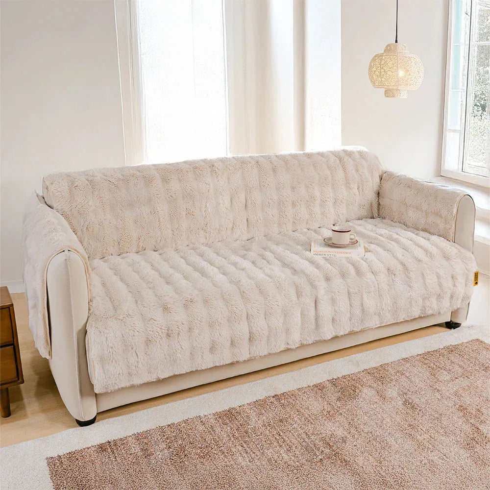 PETLOOM Water-Resistant Fluffy Soft Furniture Protector Couch Cover EverDry™