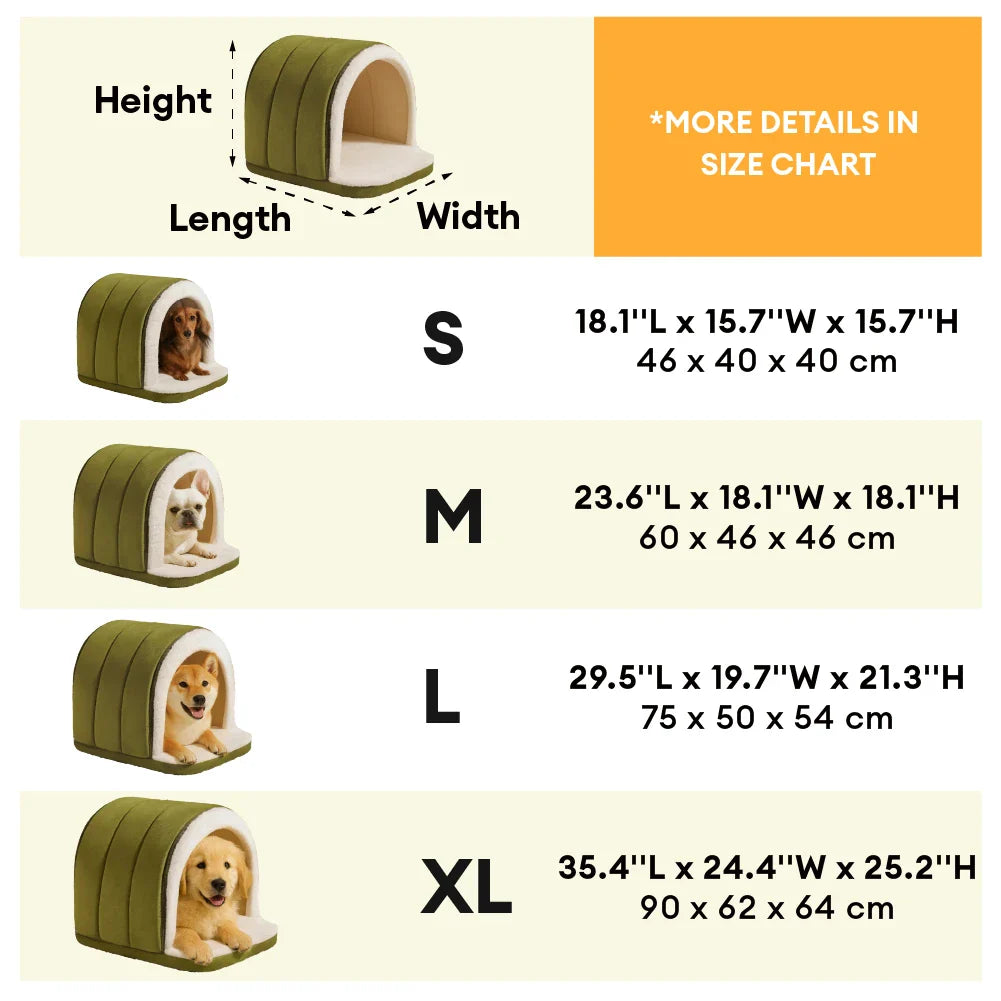PETLOOM Cave-Style Warm Deep Sleeping Snug Cat & Dog House™