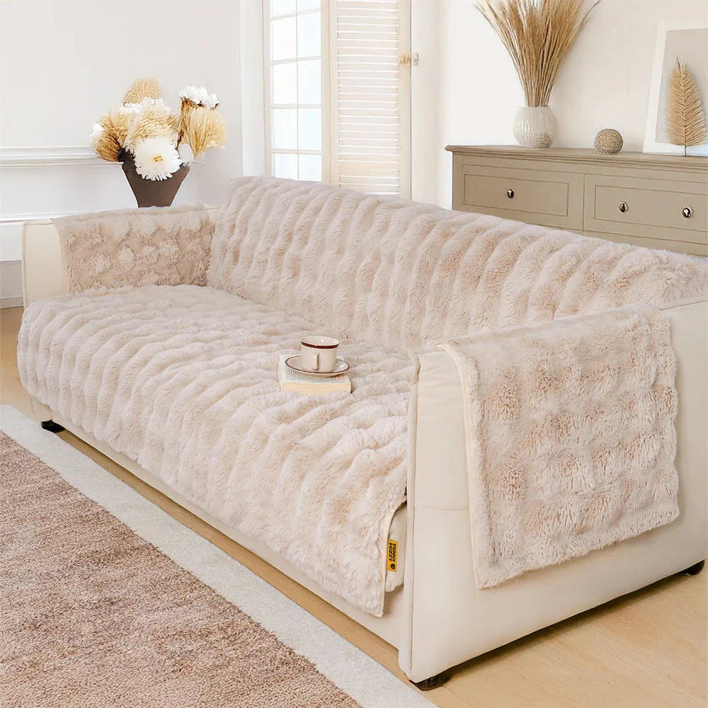 PETLOOM Water-Resistant Fluffy Soft Furniture Protector Couch Cover EverDry™
