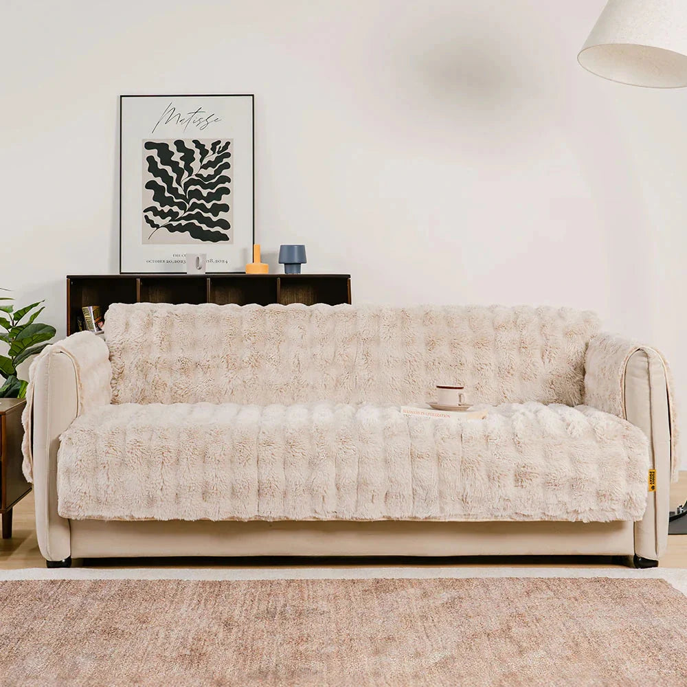PETLOOM Water-Resistant Fluffy Soft Furniture Protector Couch Cover EverDry™