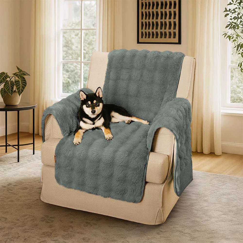 PETLOOM Water-Resistant Fluffy Soft Furniture Protector Couch Cover EverDry™