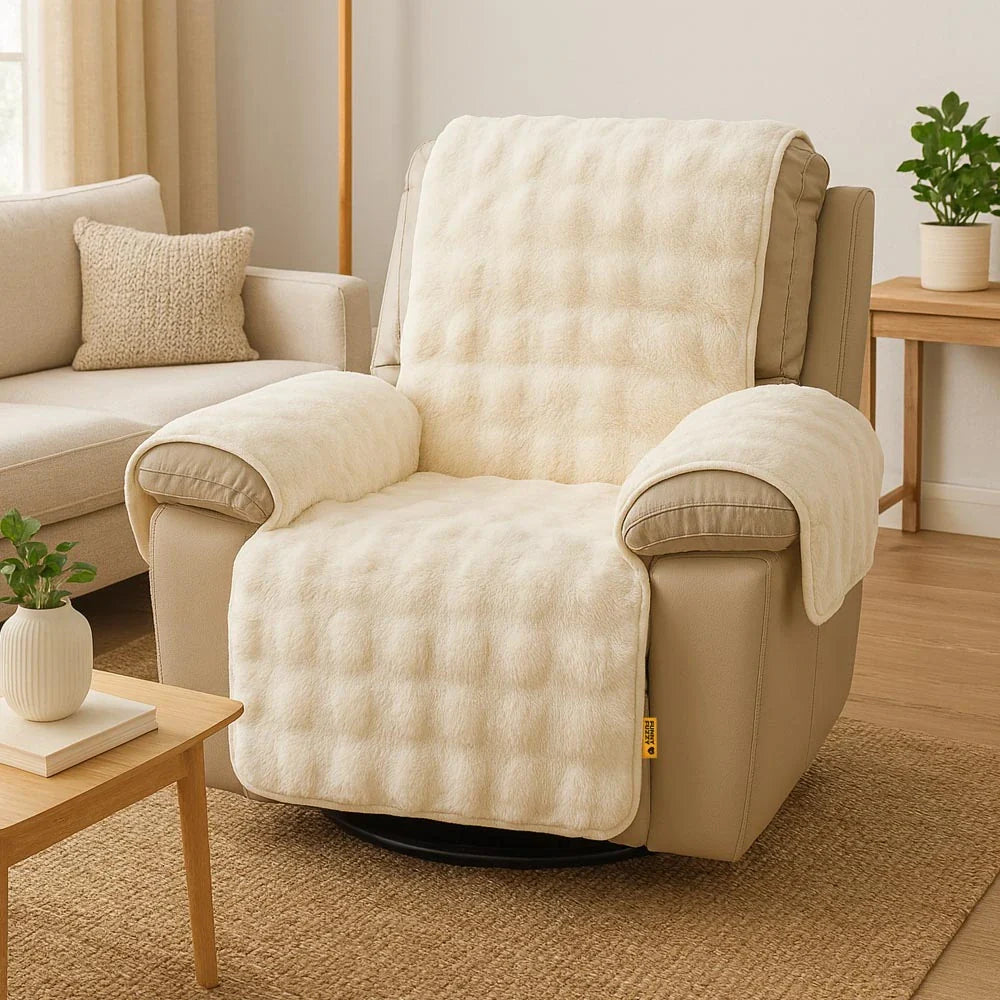 PETLOOM Water-Resistant Fluffy Soft Furniture Protector Couch Cover EverDry™