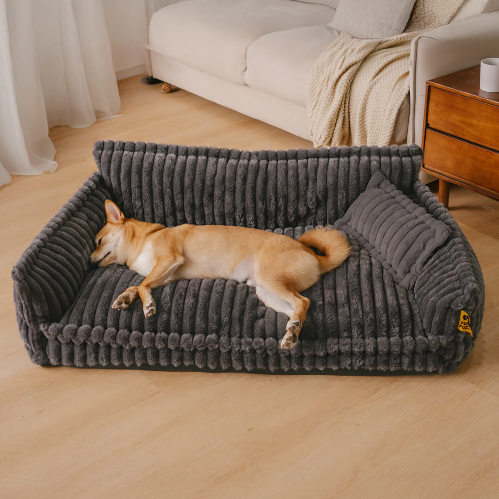 PETLOOM Large Washable Fluffy Orthopedic Dog Sofa Bed™