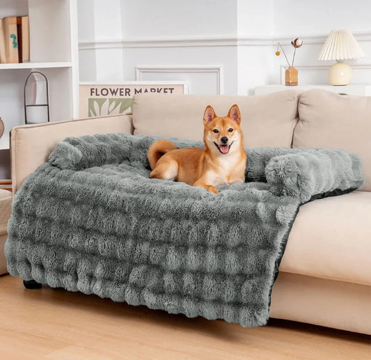 PETLOOM Fluffy Fuzzy Calming Dog Bed Sofa Protector Pet Mat™