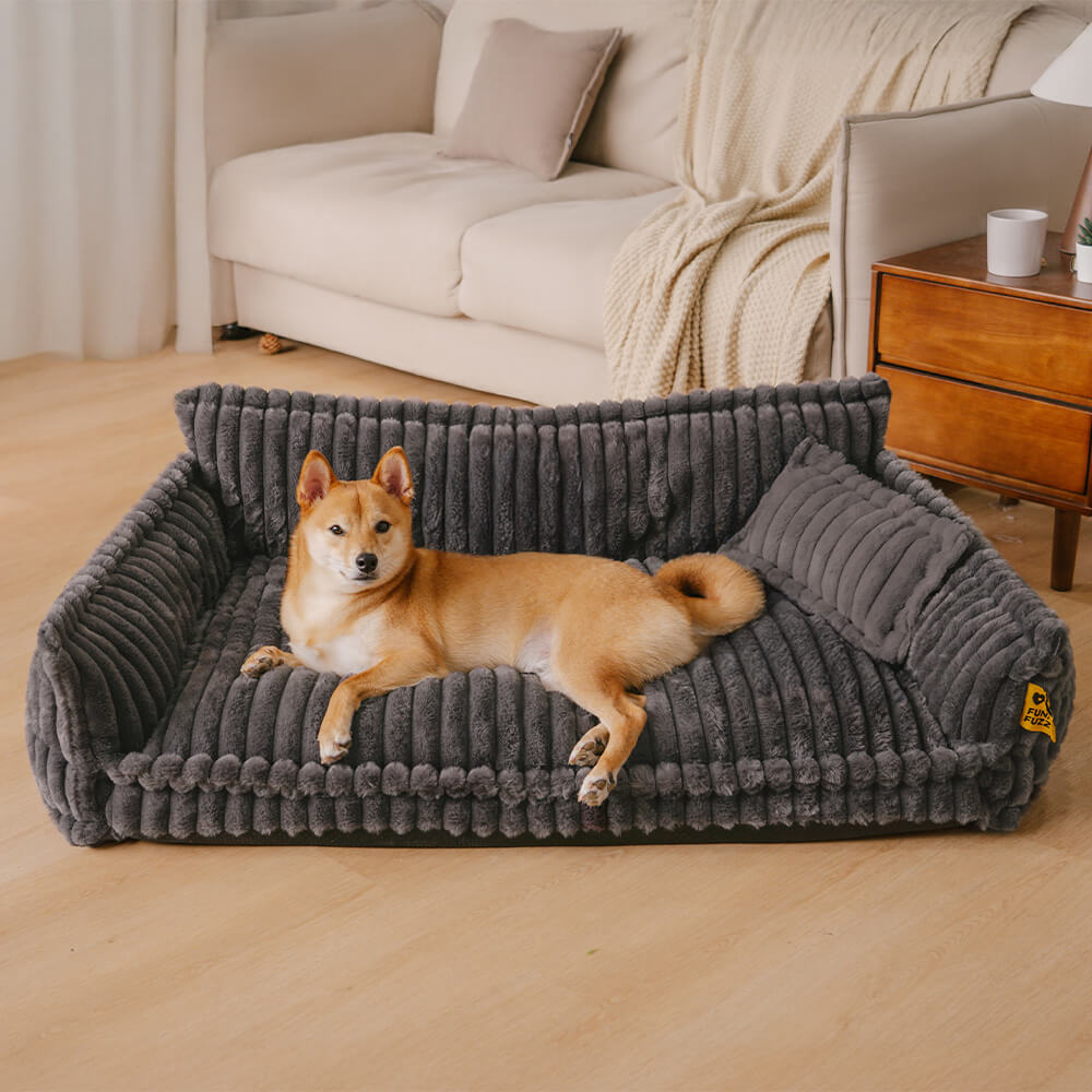 PETLOOM Large Washable Fluffy Orthopedic Dog Sofa Bed™