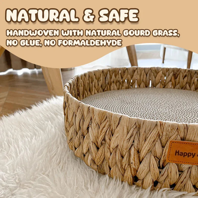 PETLOOM Handwoven Gourd Grass Cat Bed™