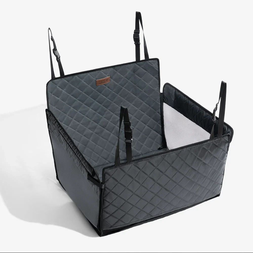 PETLOOM Premium Faux Leather Water-Repellent Hammock Dog Car Seat Cover™