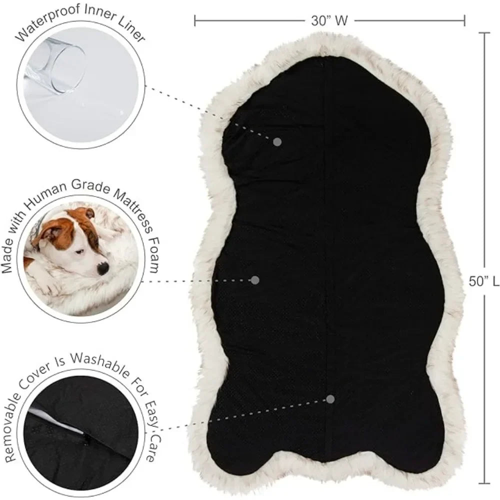 Petloom orthopedic memory foam dog bed for joint support
