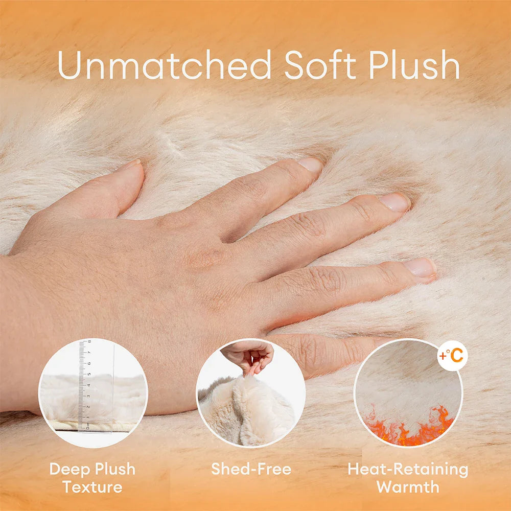 PETLOOM Water-Resistant Fluffy Soft Furniture Protector Couch Cover EverDry™