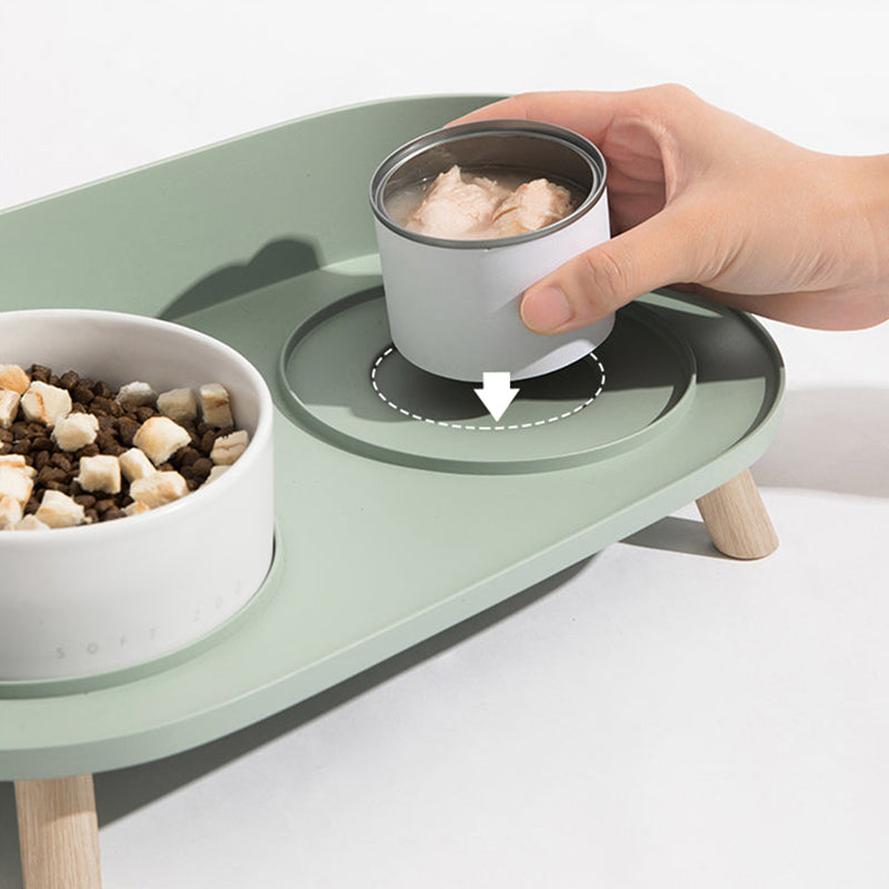 PETLOOM Bone China Double Cat Bowl™