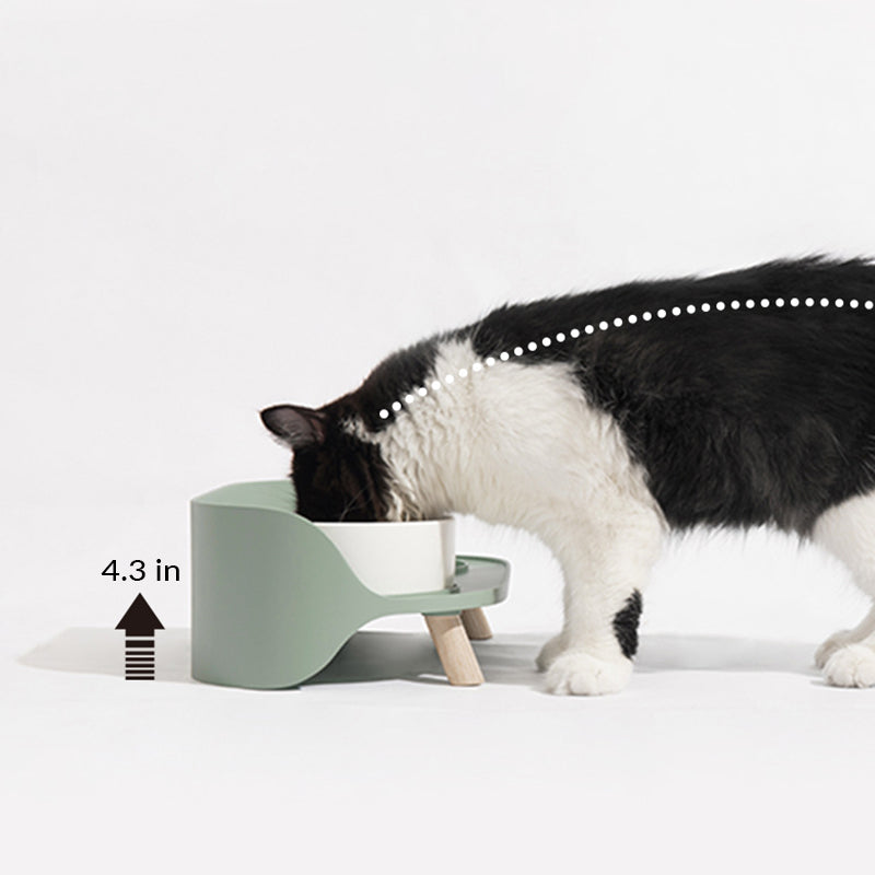 PETLOOM Bone China Double Cat Bowl™