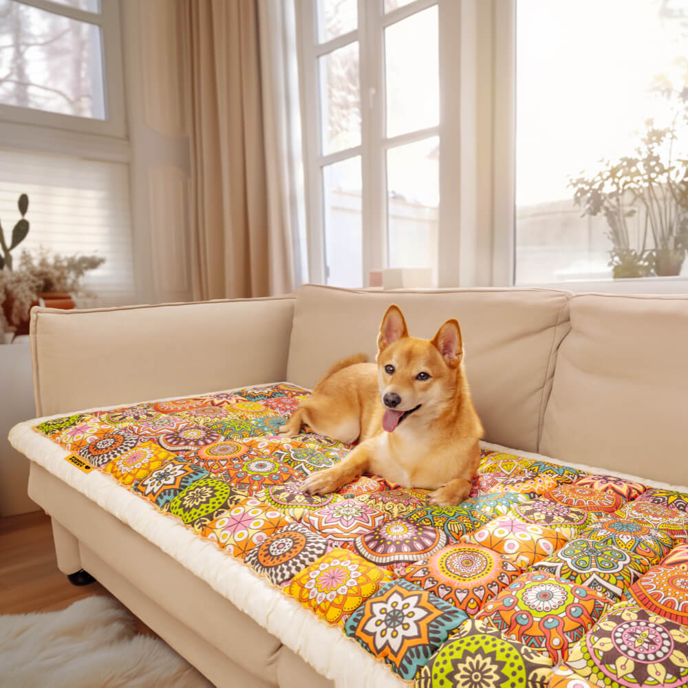 PETLOOM Garden Chic Cotton Pet-Friendly Protective Couch Cover™