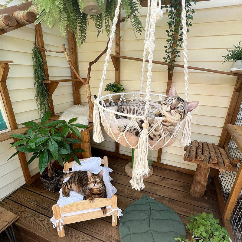 PETLOOM Bohemia Macrame Cat Hammock™