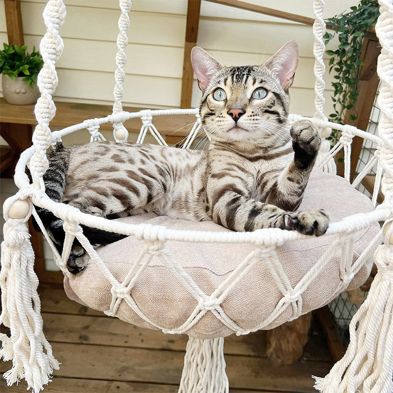 PETLOOM Bohemia Macrame Cat Hammock™