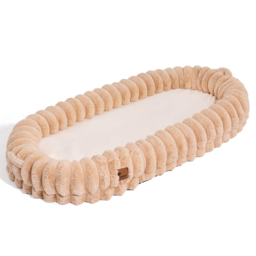 PETLOOM – Creamy Plush Super Large Donut Human Dog Bed Cuddle Cradle™