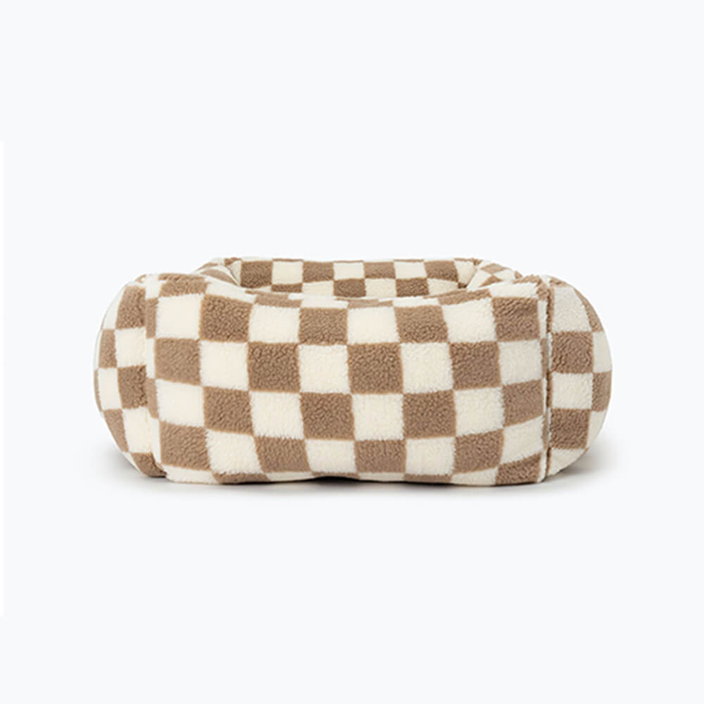 PETLOOM Stylish Checkerboard Warmth Removable Washable Dog Sofa Bed™