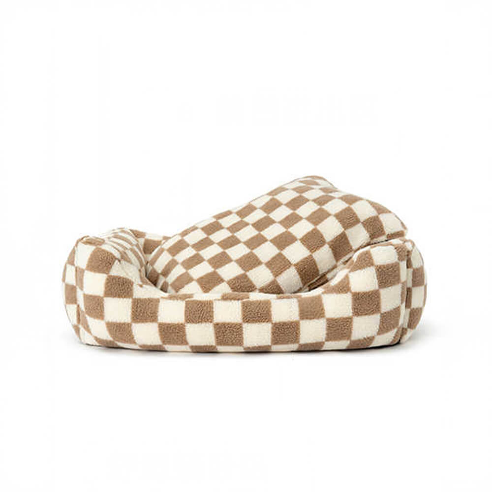 PETLOOM Stylish Checkerboard Warmth Removable Washable Dog Sofa Bed™