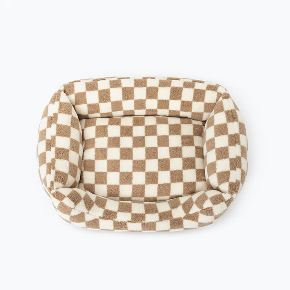 PETLOOM Stylish Checkerboard Warmth Removable Washable Dog Sofa Bed™