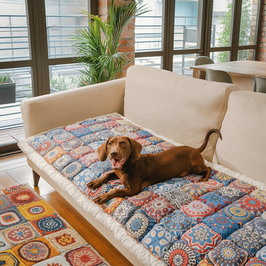 PETLOOM Garden Chic Cotton Pet-Friendly Protective Couch Cover™