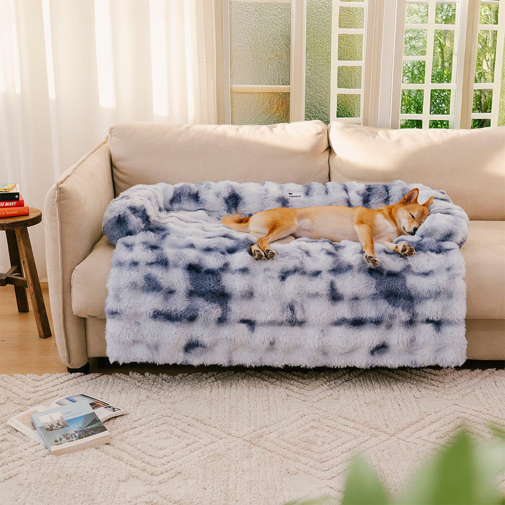 PETLOOM Fluffy Fuzzy Calming Dog Bed Sofa Protector Pet Mat™