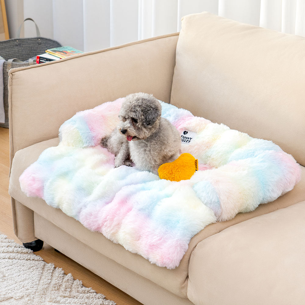 PETLOOM Fluffy Fuzzy Calming Dog Bed Sofa Protector Pet Mat™