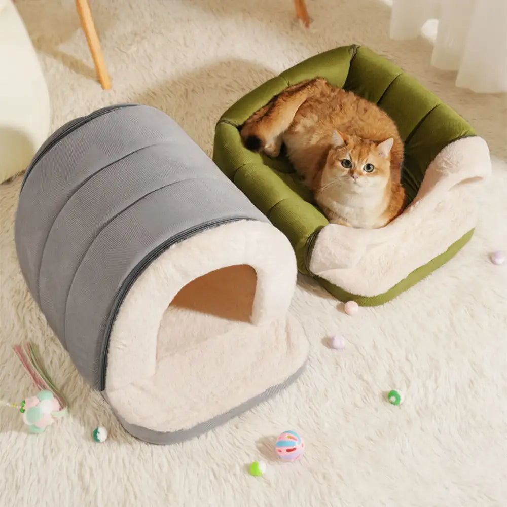 PETLOOM Cave-Style Warm Deep Sleeping Snug Cat & Dog House™