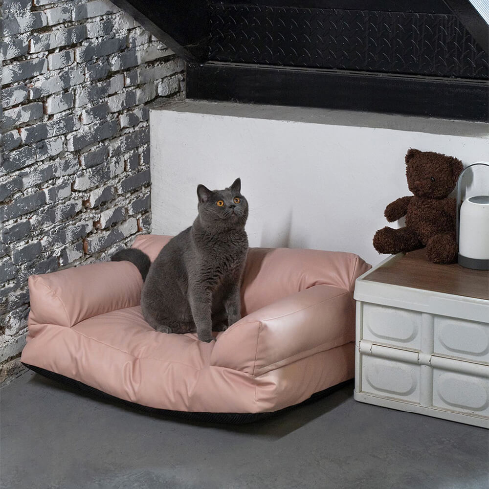 PETLOOM – Luxury Waterproof Washable Supportive Bolster Dog & Cat Sofa Bed™
