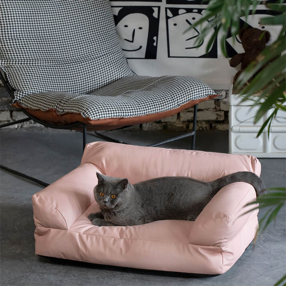 PETLOOM – Luxury Waterproof Washable Supportive Bolster Dog & Cat Sofa Bed™