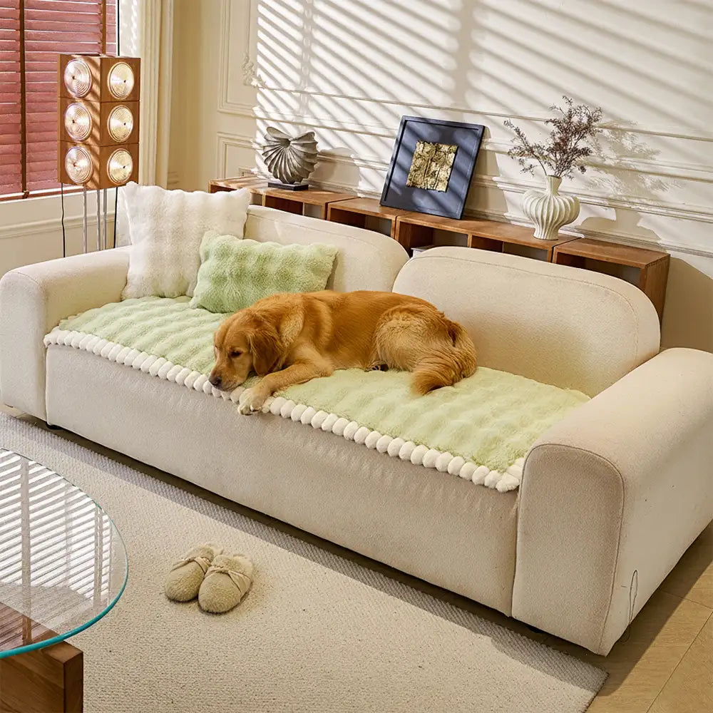 PETLOOM Soft Faux Rabbit Plush Thick Skin-Friendly Non-Slip Couch Cover™