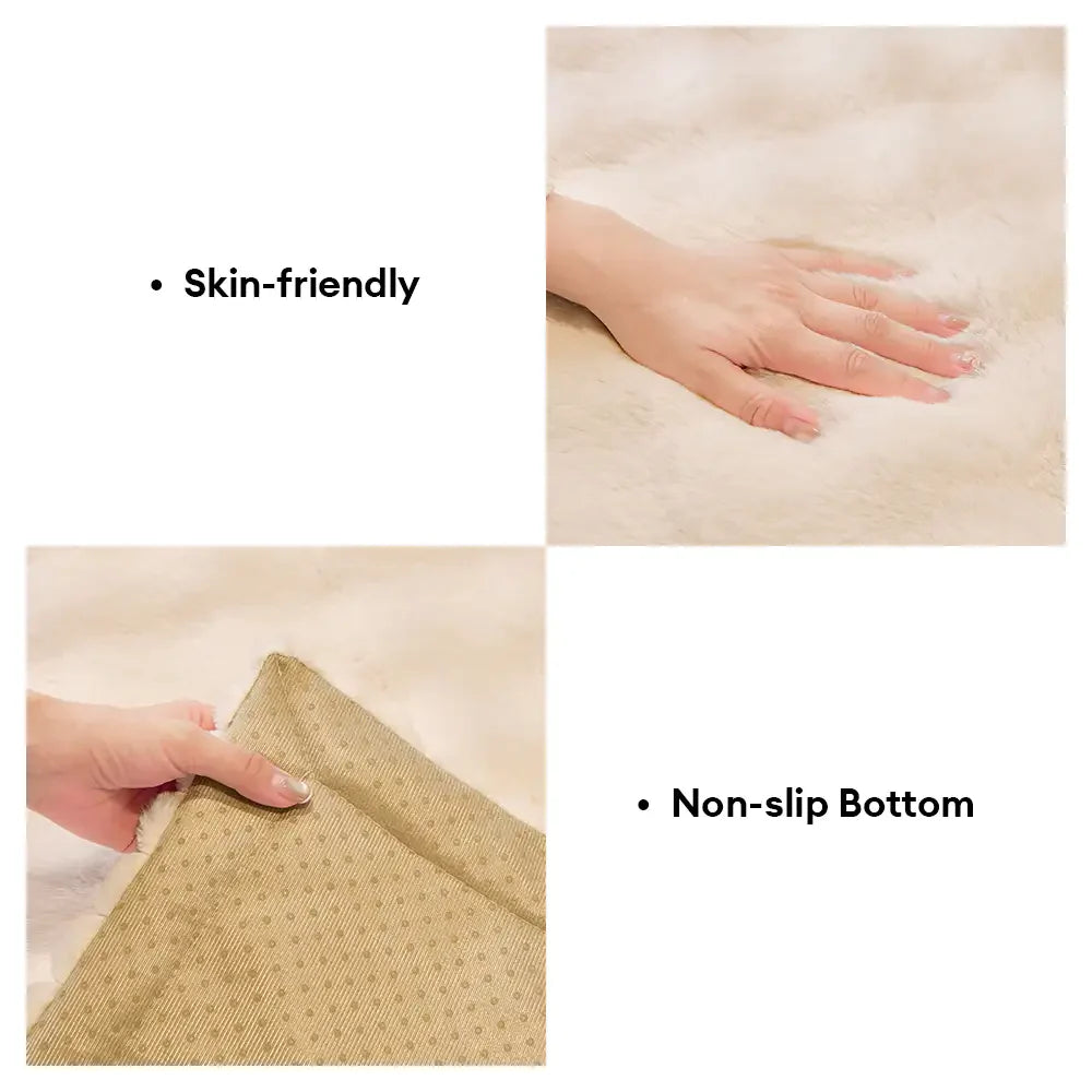 PETLOOM Soft Faux Rabbit Plush Thick Skin-Friendly Non-Slip Couch Cover™