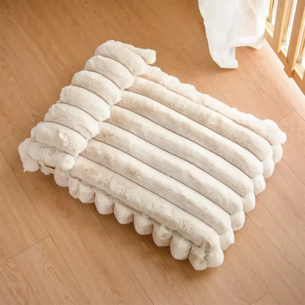 PETLOOM – Softness Faux Rabbit Fur Warming Pillow Dog Bed Cozy Cloud™