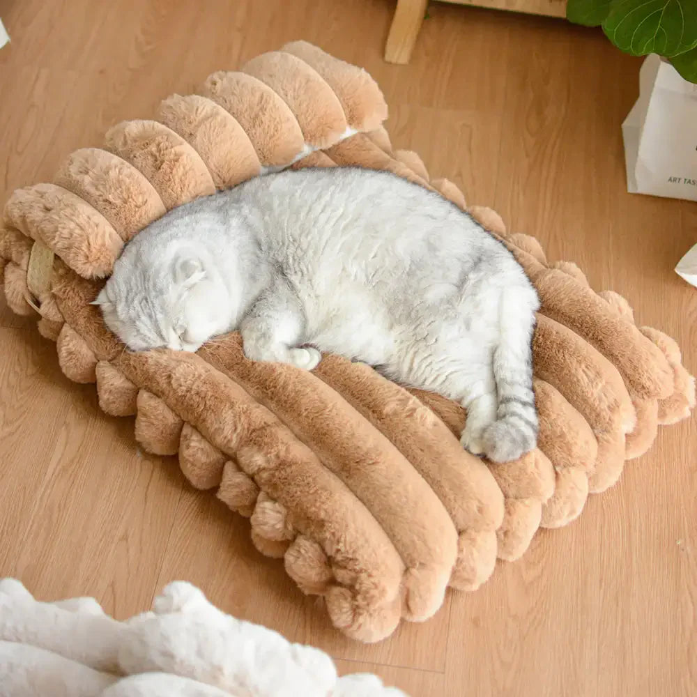 PETLOOM – Softness Faux Rabbit Fur Warming Pillow Dog Bed Cozy Cloud™