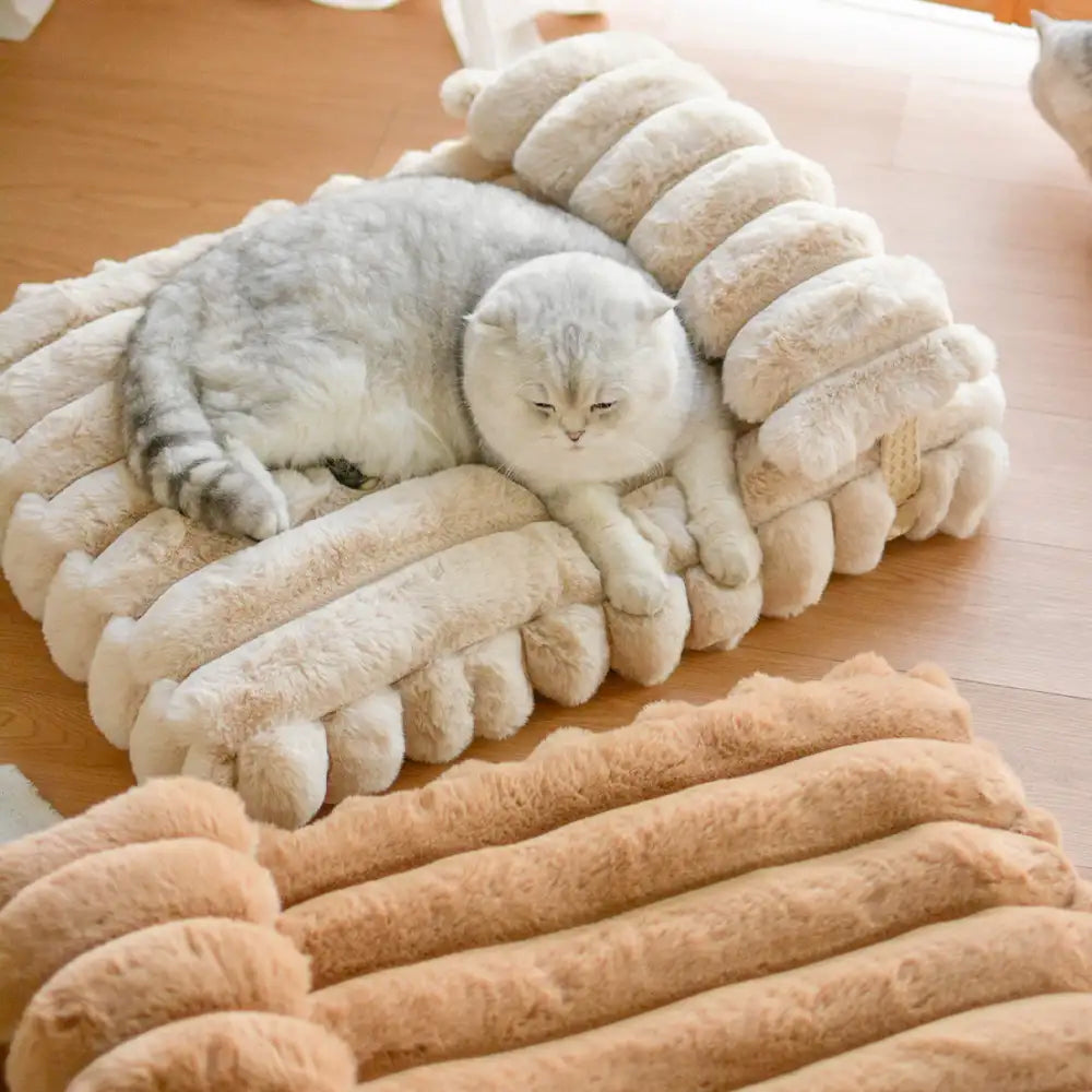 PETLOOM – Softness Faux Rabbit Fur Warming Pillow Dog Bed Cozy Cloud™