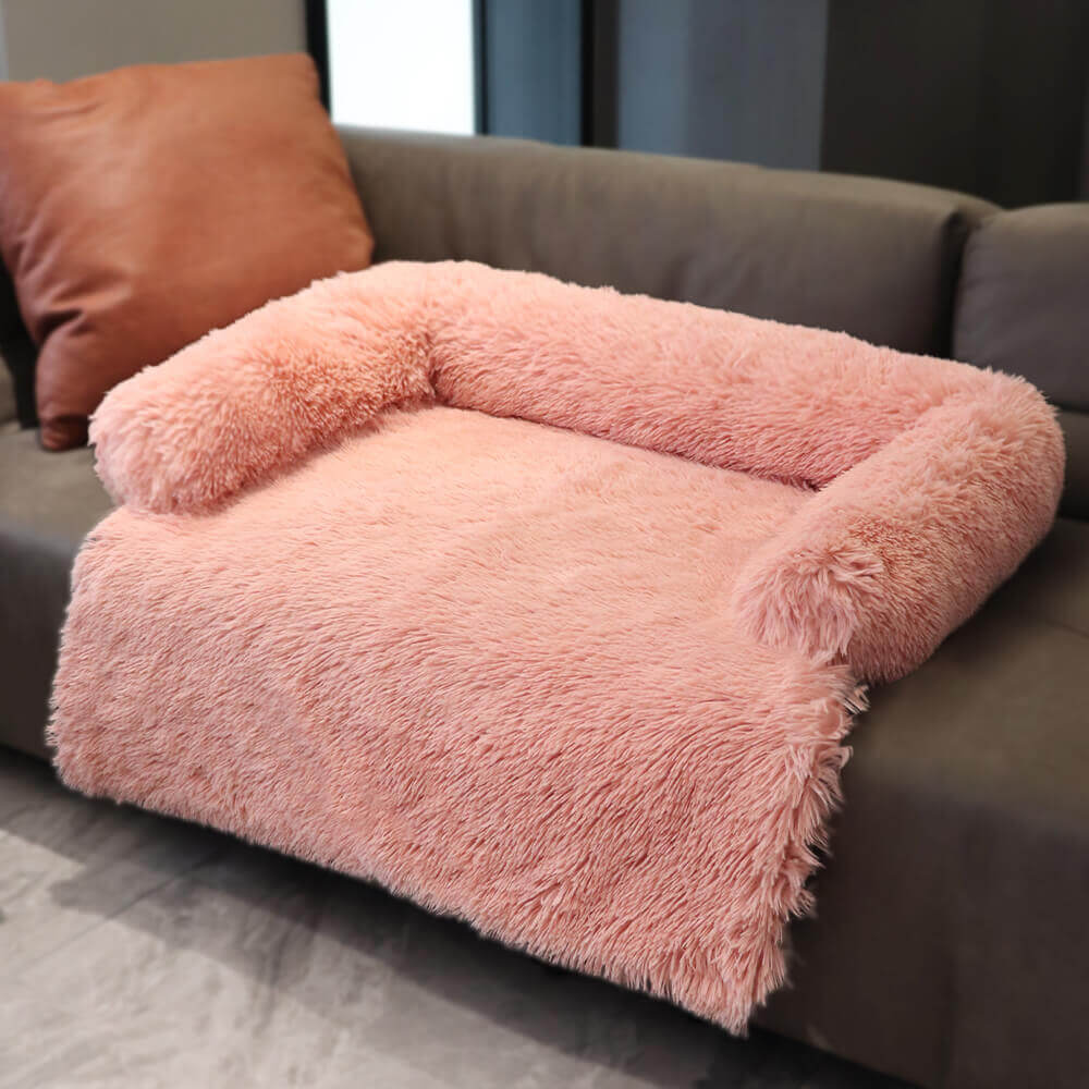 PETLOOM Calming Furniture Protector Dog Bed Fuzzy Backrest™