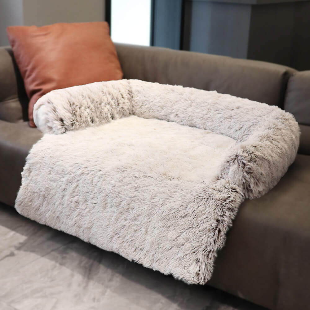 PETLOOM Calming Furniture Protector Dog Bed Fuzzy Backrest™