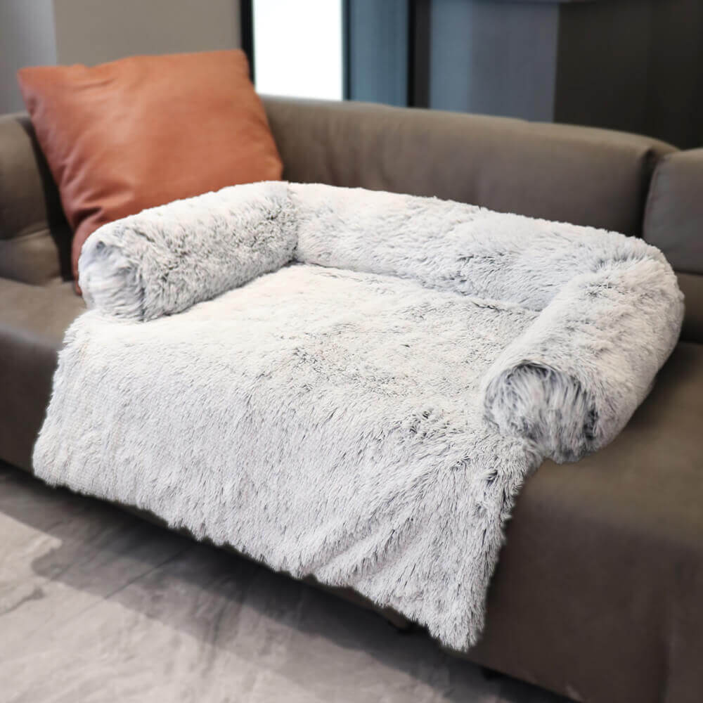 PETLOOM Calming Furniture Protector Dog Bed Fuzzy Backrest™