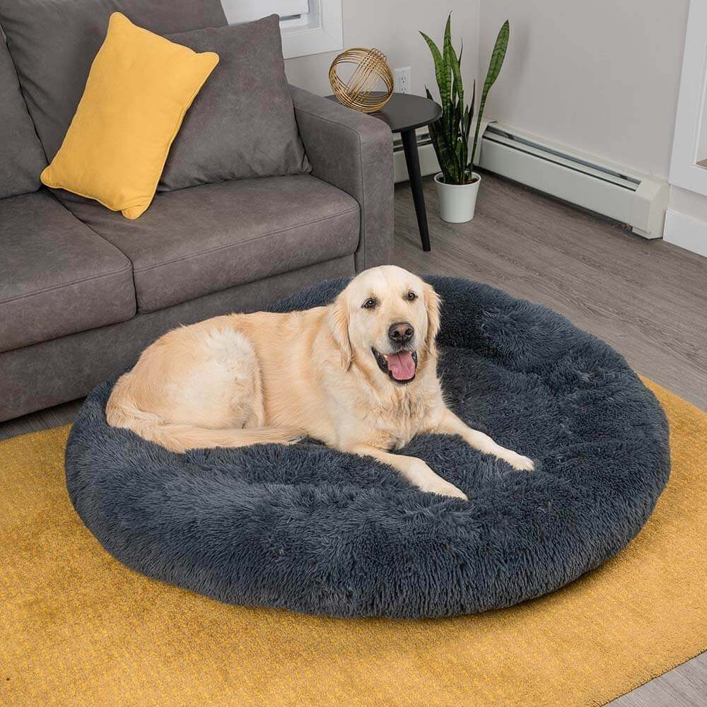 PETLOOM Fuzzy Round Fluffy Dog Bed™